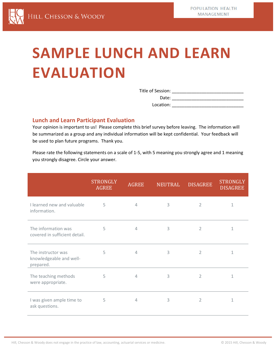 lunch-and-learn-evaluation-form-hill-chesson-woody-download