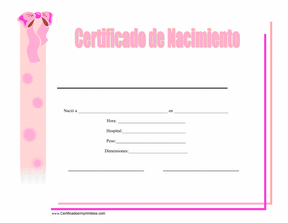 Spanish Birth Certificate - Arco - Spain