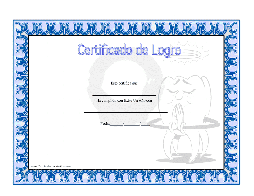 &quot;Certificado De Logro&quot; - Spain (Spanish) Download Pdf