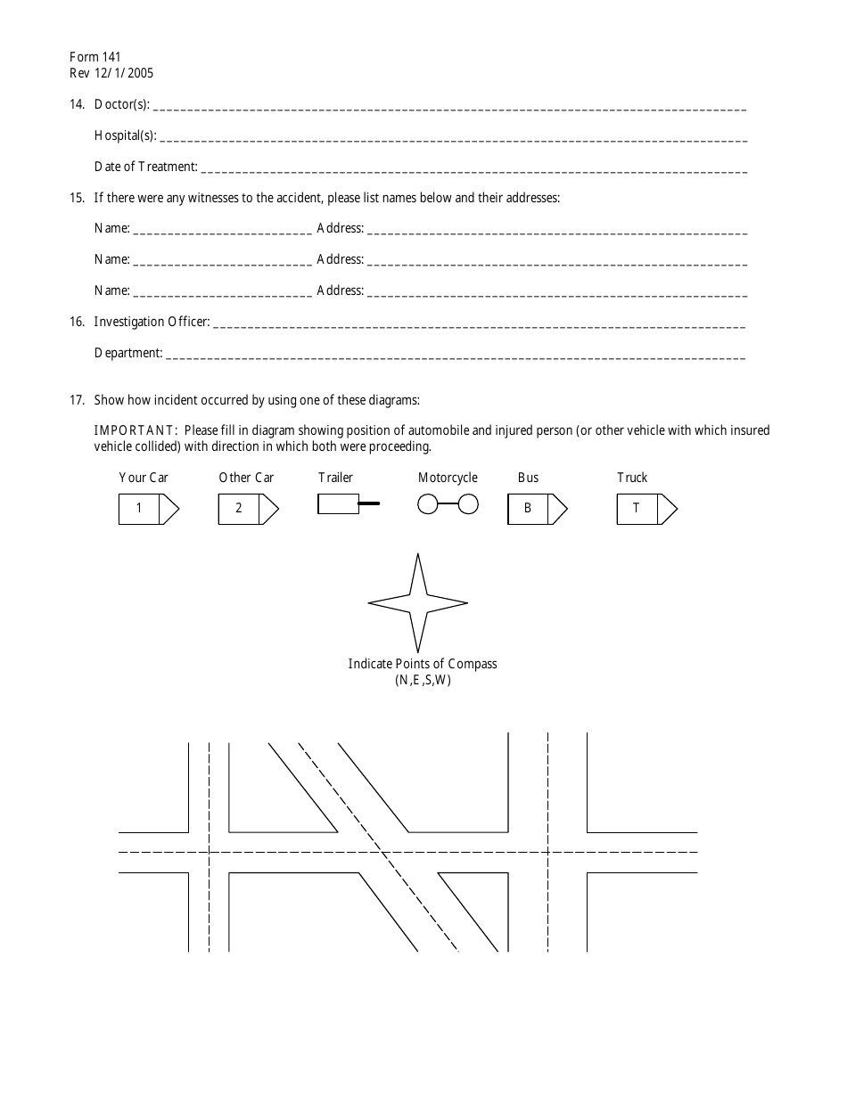 Form 141 Citizen Incident Statement - North Carolina, Page 3