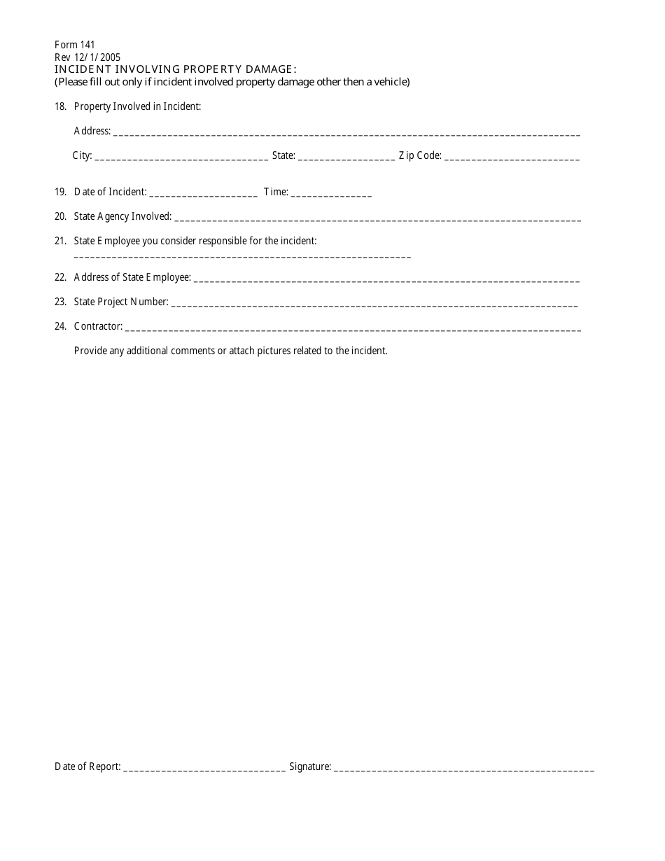 Form 141 Citizen Incident Statement - North Carolina, Page 4