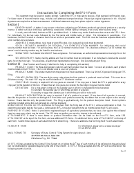 SOS Form efs-1 Oklahoma Effective Financing Statement - Oklahoma, Page 2