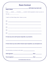 &quot;Room Contract Template&quot;
