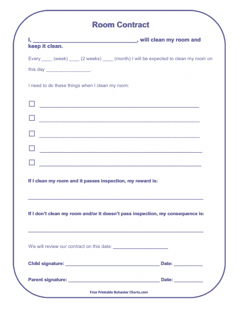 Room Contract Template
