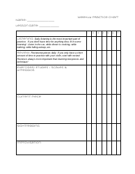 &quot;Violin Weekly Practice Chart Template&quot;