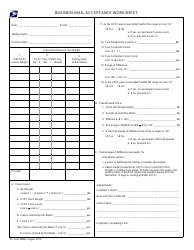 Document preview: PS Form 8040 Business Mail Acceptance Worksheet