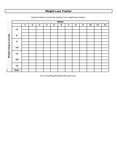 Weight Loss Tracking Spreadsheet Template Download Pdf