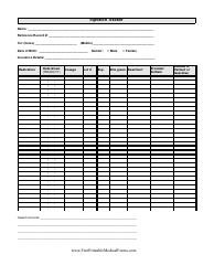 Injection Tracker Form Download Printable PDF | Templateroller