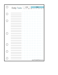 Document preview: Daily Tasks Tracking Spreadsheet Template