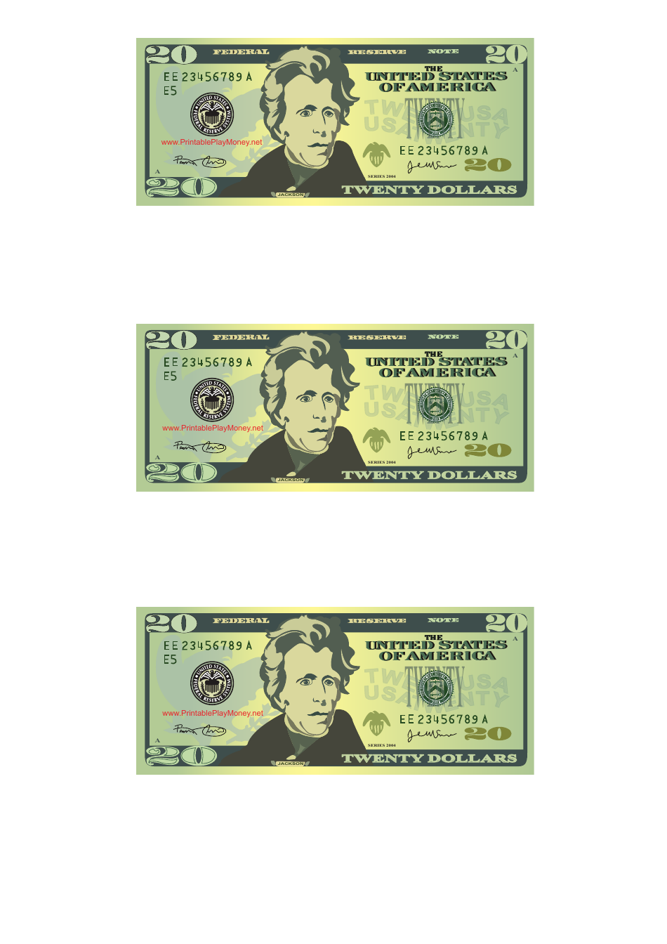 20 dollar bill template - A customizable and professional design resembling a 20 dollar bill.