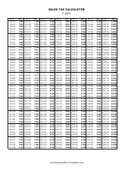 7.25% Sales Tax Calculator, Page 3