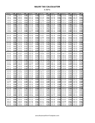 4.5% Sales Tax Calculator, Page 2