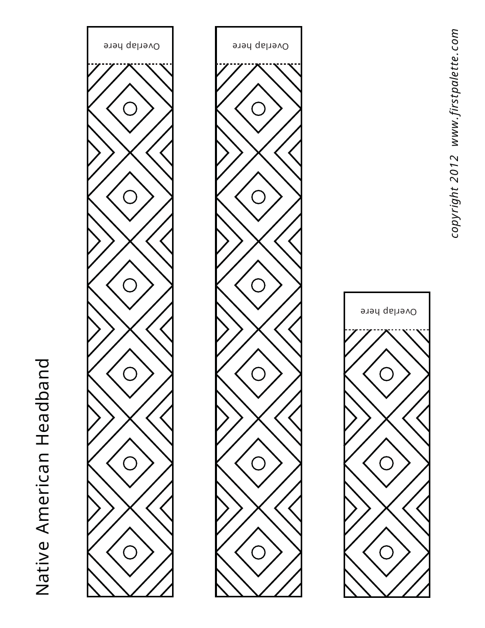 Native American Headband Template - Image Preview