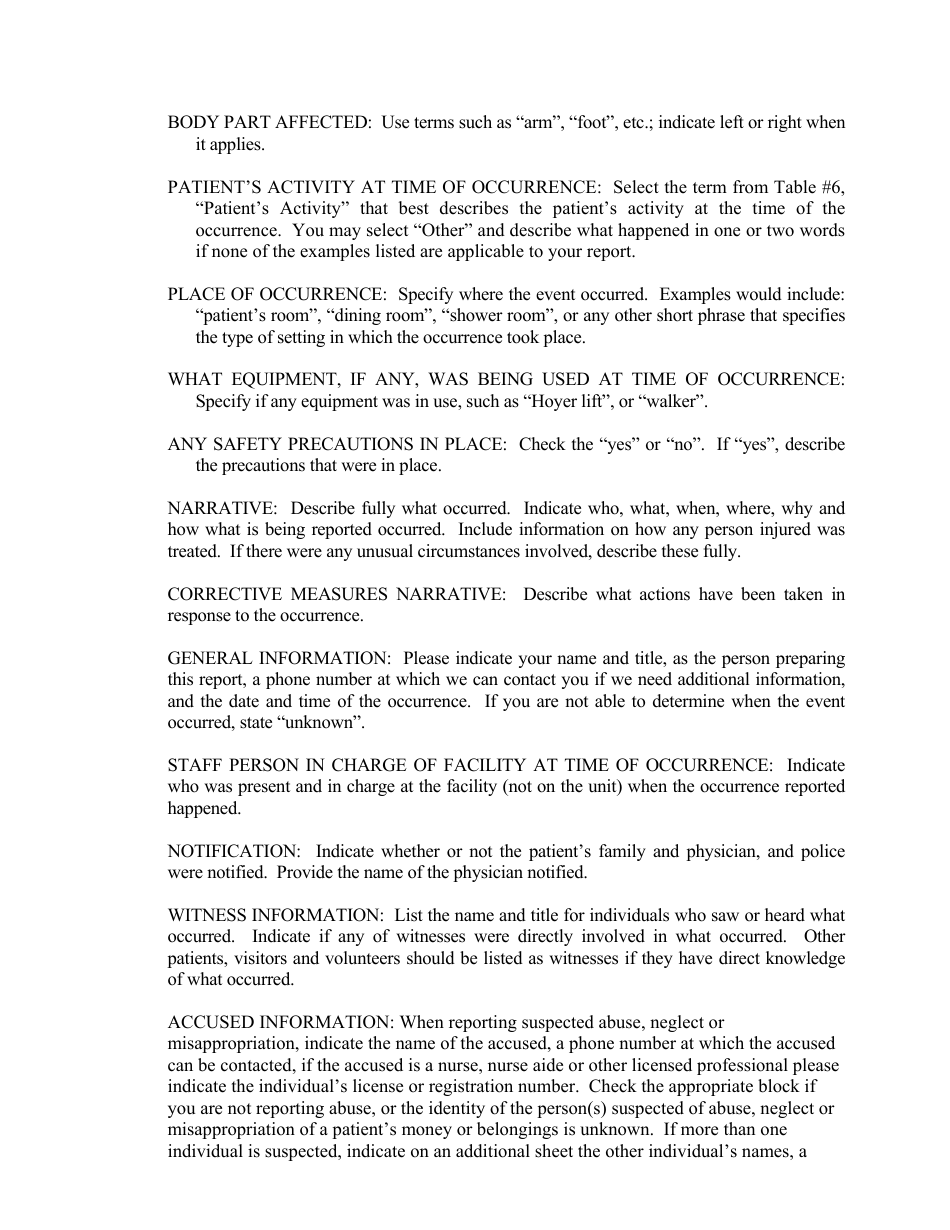 Hospital and Ambulatory Surgical Center Fax Report Form - Massachusetts, Page 3