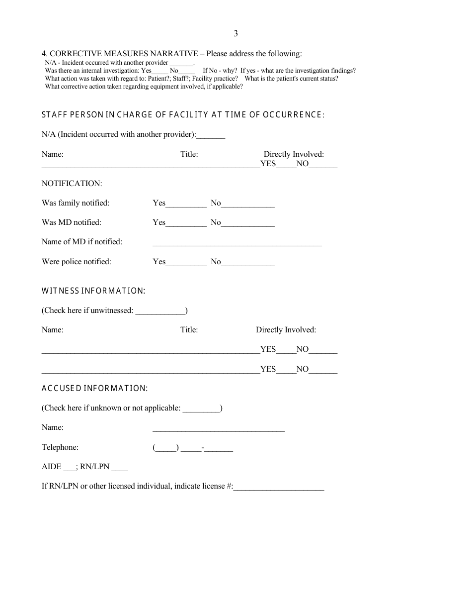 Hospital and Ambulatory Surgical Center Fax Report Form - Massachusetts, Page 8