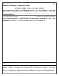 Form ISP2-649 Person Determined to Pose a Clear and Present Danger - Illinois, Page 2