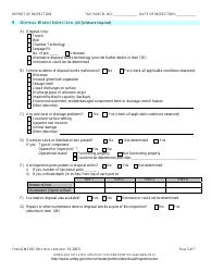 ADEQ Form GWS432 Report of Inspection of an on-Site Wastewater Treatment Facility - Arizona, Page 6