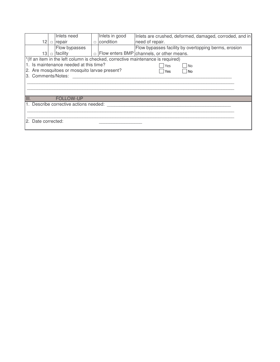 Stormwater Bmp Owner Inspection Form, Page 10