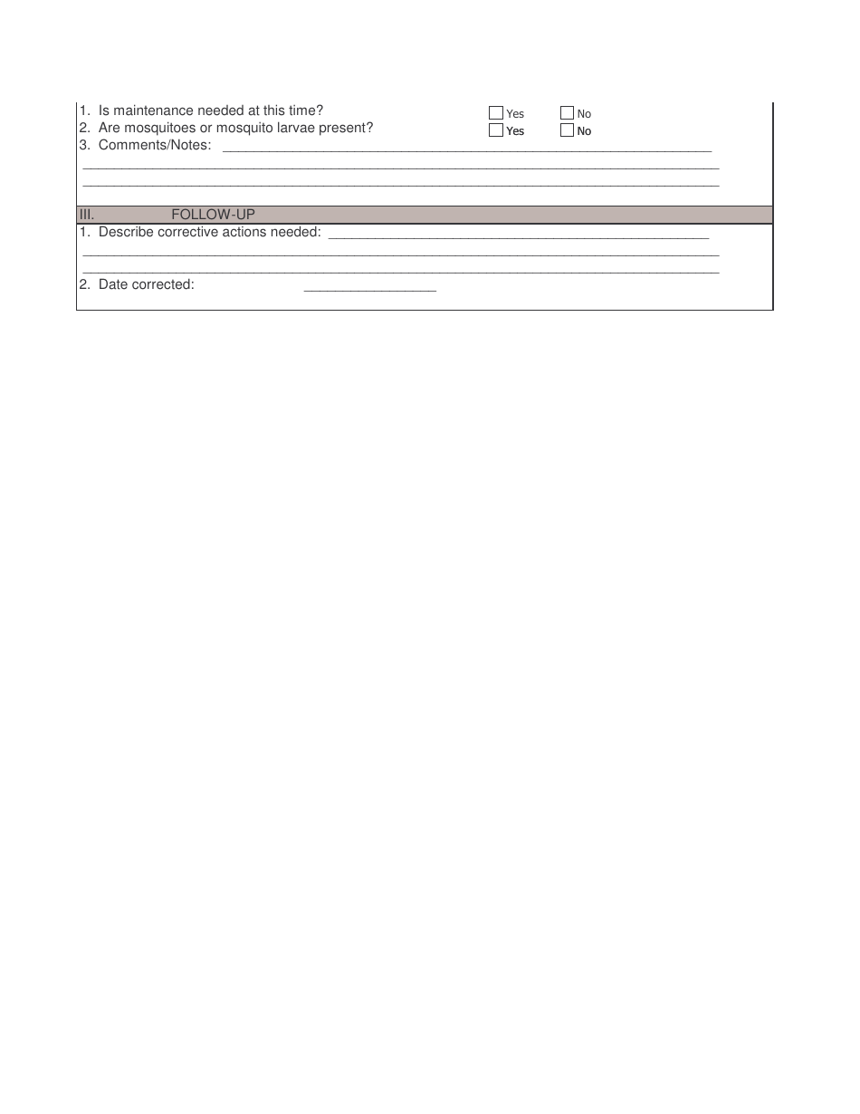 Stormwater Bmp Owner Inspection Form, Page 15