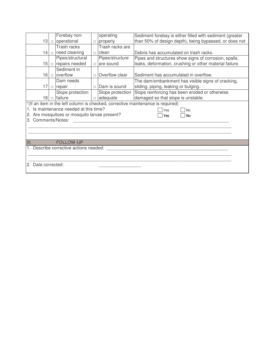 Stormwater Bmp Owner Inspection Form - Fill Out, Sign Online And 