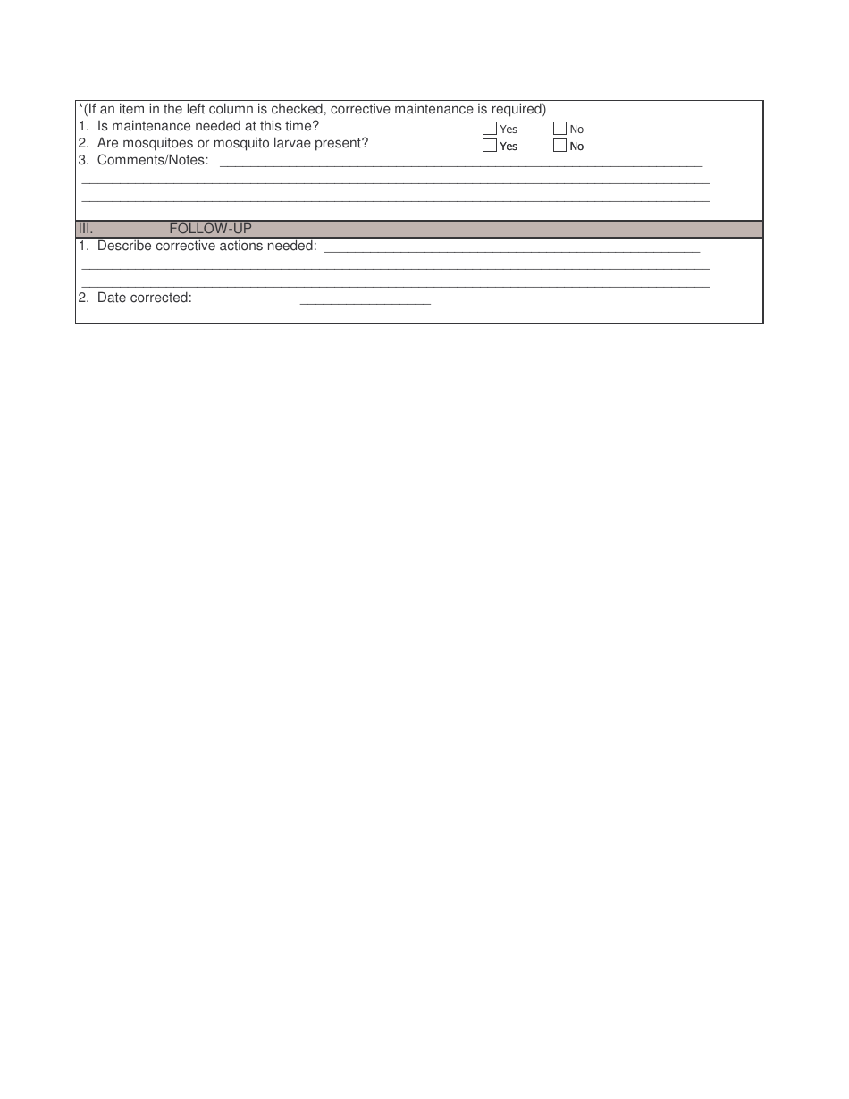 Stormwater Bmp Owner Inspection Form, Page 4