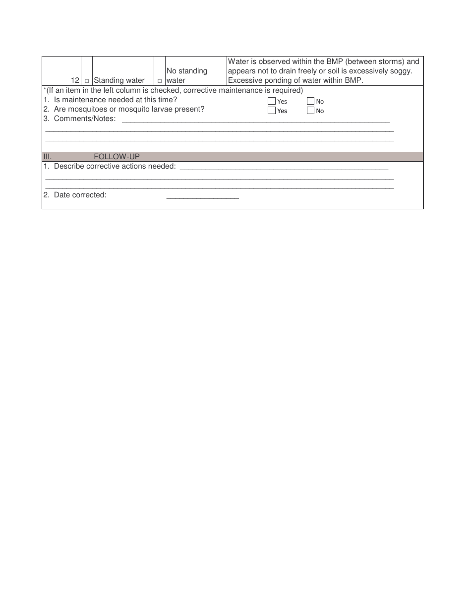Stormwater Bmp Owner Inspection Form, Page 8