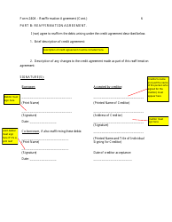 Instructions for Form 240A Sample Reaffirmation Agreement - Indiana, Page 7