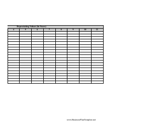 Asset Depreciation Calculator Spreadsheet Template, Page 2