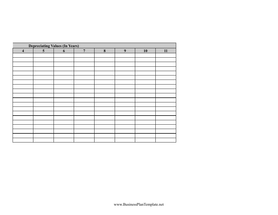 Asset Depreciation Calculator Spreadsheet Template Download Printable Pdf Templateroller