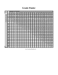 Grade Finder Chart Download Printable PDF | Templateroller