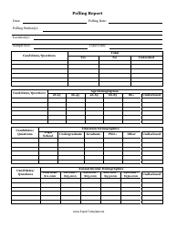Document preview: Polling Report Template