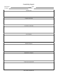 Document preview: Feasibility Report Template