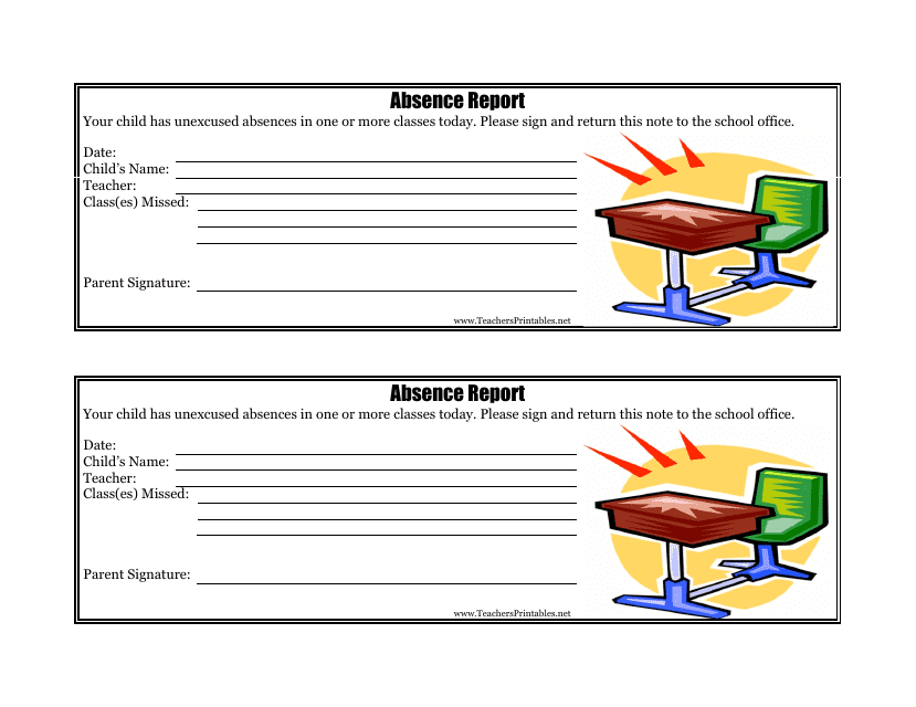 absence report template download printable pdf templateroller absence report template