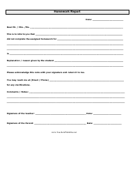 Document preview: Homework Report Template