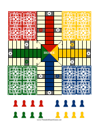 Pachisi Board Template