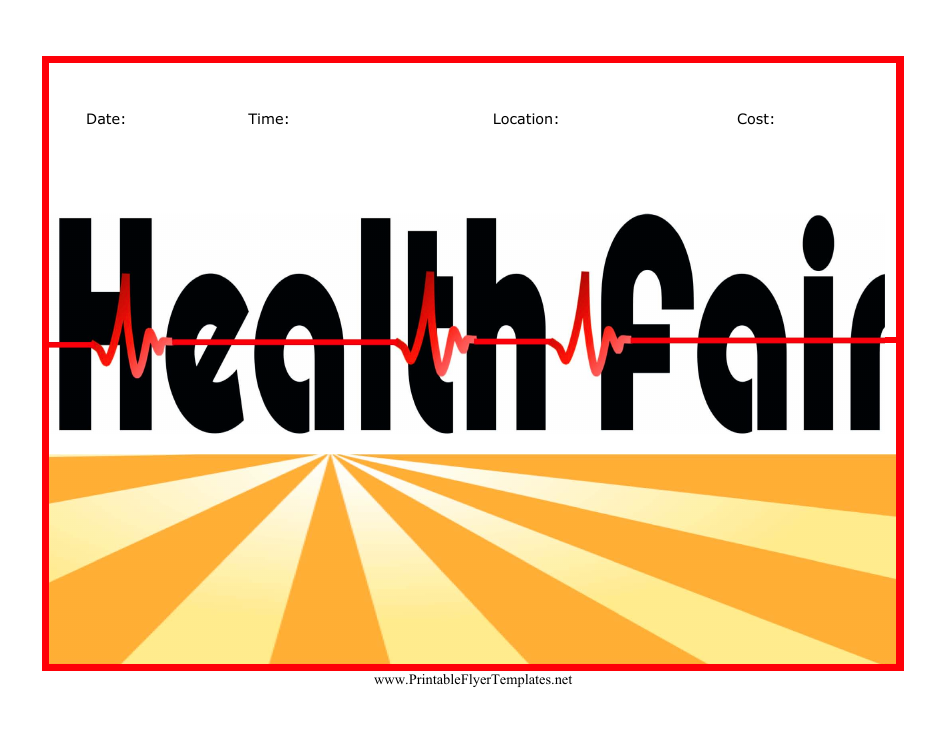 Health Fair Flyer Template, Page 1