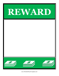 Document preview: Reward Poster Template