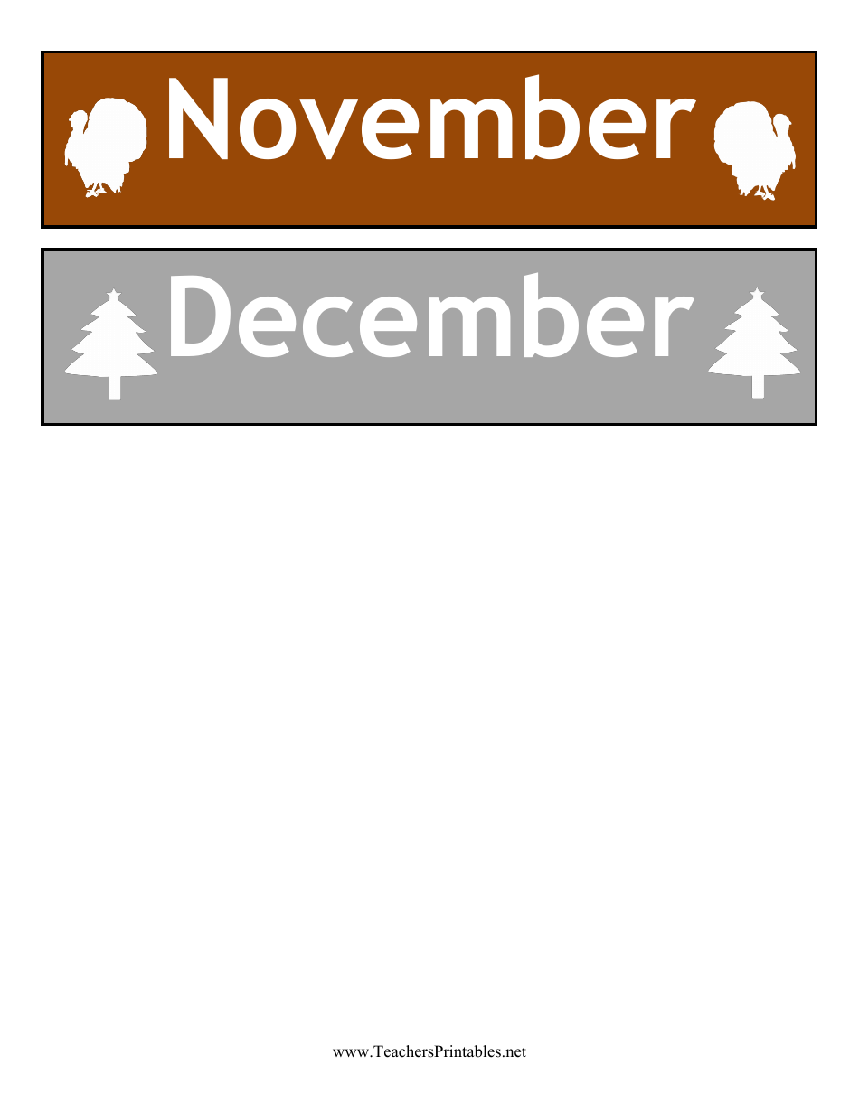 Calendar Months Cards Template, Page 3