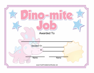 &quot;Job Award Certificate Template&quot;