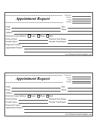 Document preview: Appointment Request Form