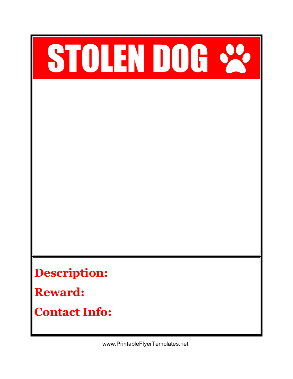 Stolen Dog Poster Template, Page 1