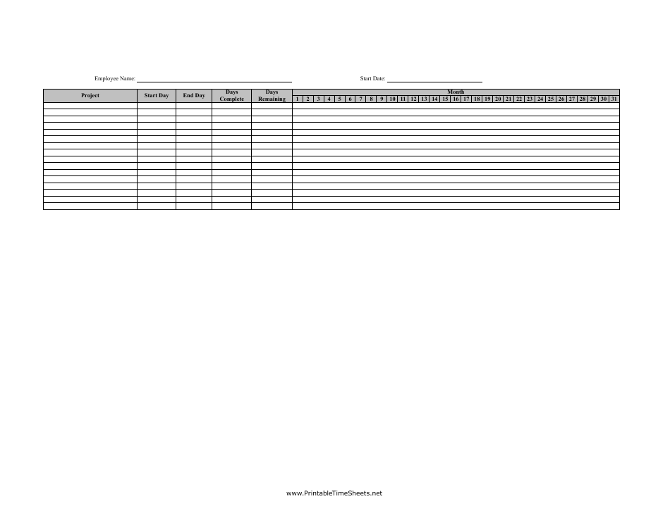 Job Progress Report Template