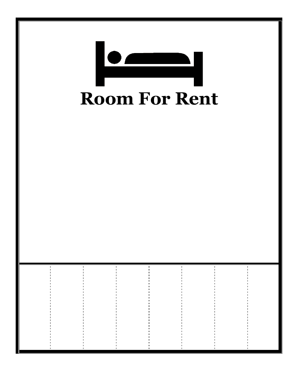 Room for Rent Flyer Template, Page 1