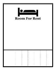 Document preview: Room for Rent Flyer Template