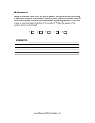 Business Location Evaluation Form, Page 4