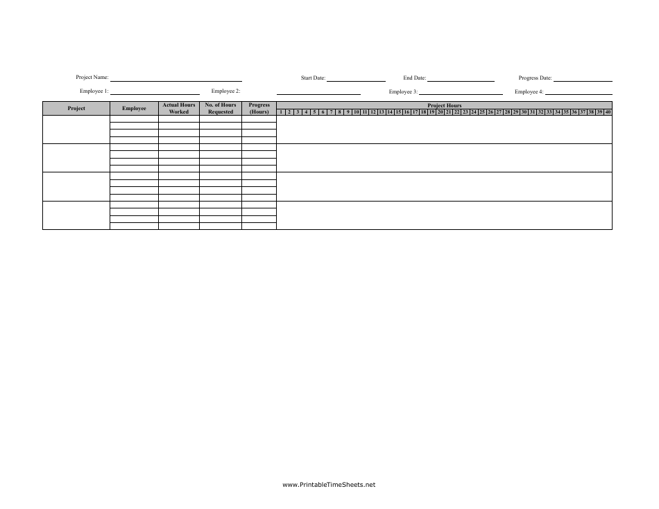 Employee Attendance Spreadsheet Template, Page 1
