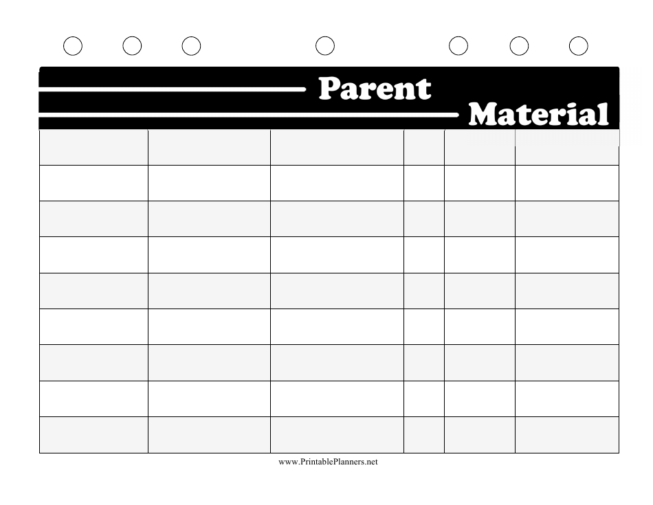 Black and White Student Planner Template, Page 1
