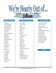 gout grocery list template download printable pdf