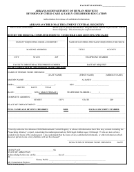 Form DCC316 R &quot;Arkansas Child Maltreatment Central Registry Authorization for Release of Confidential Information&quot; - Arkansas