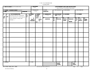 Instructions for DD Form 1844 List of Property and Claims Analysis Chart, Page 2